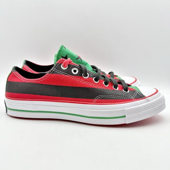 Converse Mens Chuck Taylor All Star 70 Ox Denim Tears Sneakers 9 Red Canvas NWOB - Picture 2 of 11